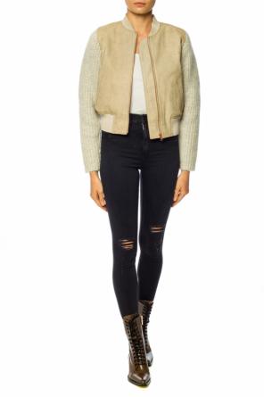Bomber jacket with woven sleeves, zdjęcie 2 Bomber jacket with woven sleeves od See By Chloe